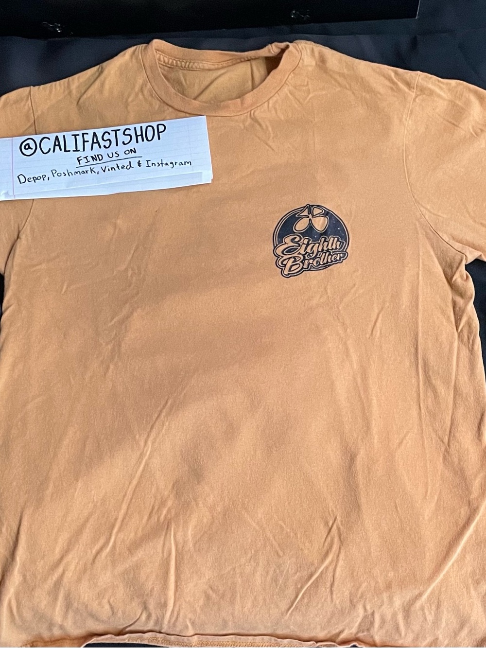 Eighth Brothers Short-Sleeve Logo Tee in Peach